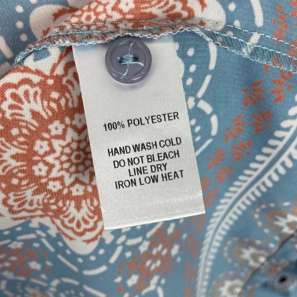 Lulus Secret Paradise Blue Print Shift Dress Size XS Bohemian Mini Festival Boho - Picture 9 of 15